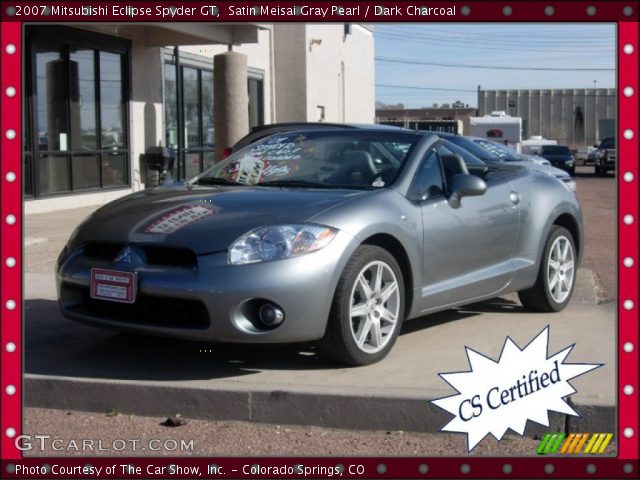 2007 Mitsubishi Eclipse Spyder GT in Satin Meisai Gray Pearl