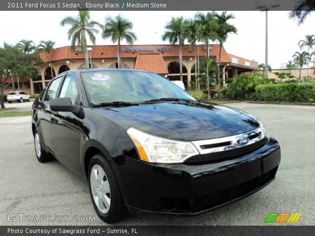 2011 Ford Focus S Sedan in Ebony Black