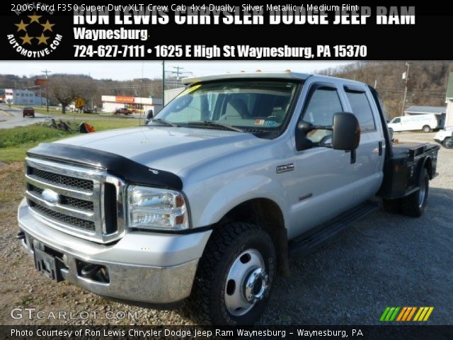 2006 Ford F350 Super Duty XLT Crew Cab 4x4 Dually in Silver Metallic