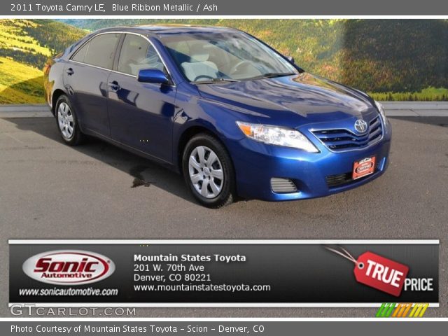 2011 Toyota Camry LE in Blue Ribbon Metallic