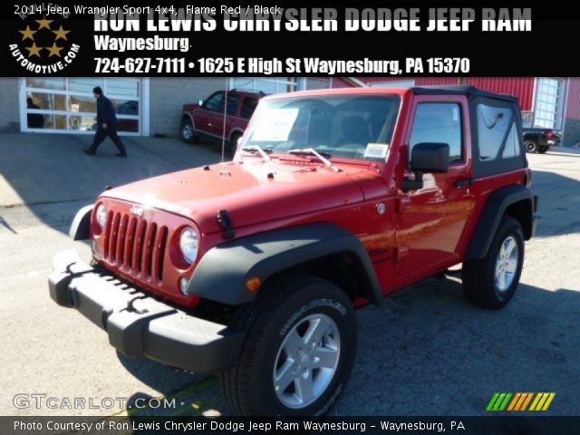 2014 Jeep Wrangler Sport 4x4 in Flame Red