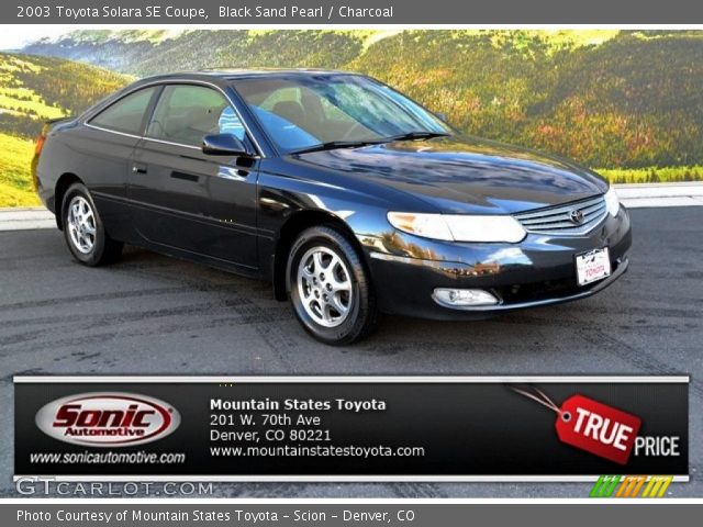 2003 Toyota Solara SE Coupe in Black Sand Pearl