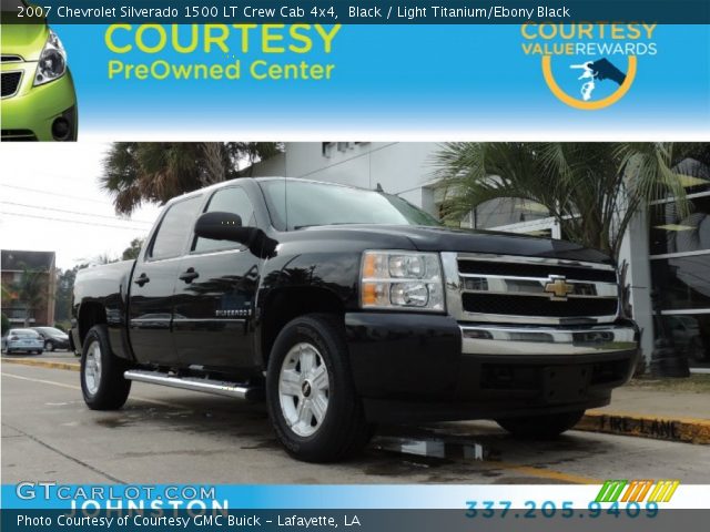 2007 Chevrolet Silverado 1500 LT Crew Cab 4x4 in Black