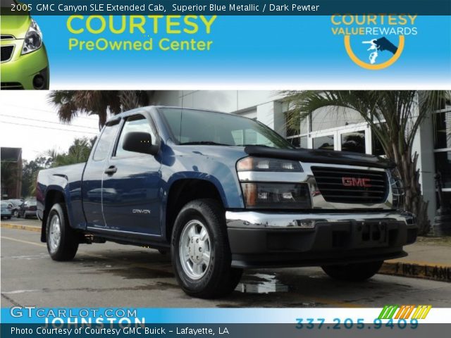 2005 GMC Canyon SLE Extended Cab in Superior Blue Metallic