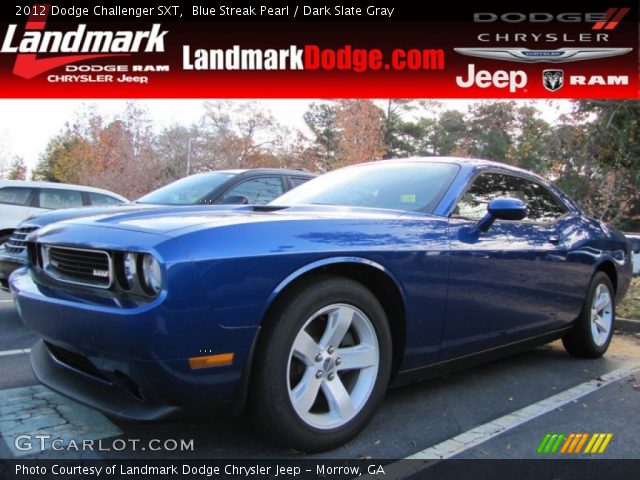 2012 Dodge Challenger SXT in Blue Streak Pearl