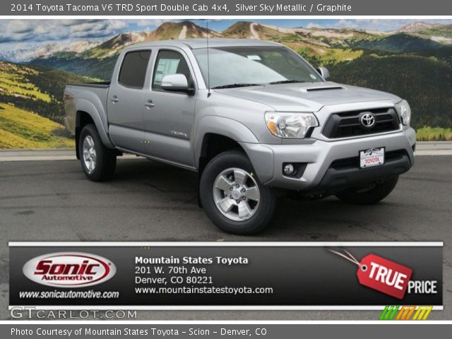 2014 Toyota Tacoma V6 TRD Sport Double Cab 4x4 in Silver Sky Metallic