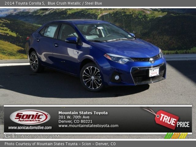 2014 Toyota Corolla S in Blue Crush Metallic