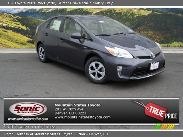 2014 Toyota Prius Two Hybrid in Winter Gray Metallic