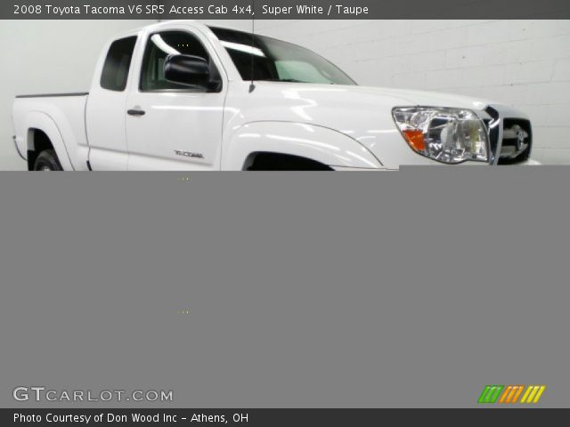 2008 Toyota Tacoma V6 SR5 Access Cab 4x4 in Super White