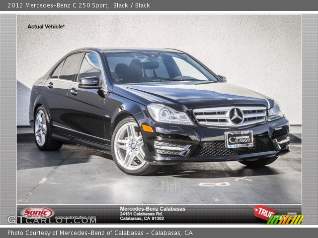 2012 Mercedes-Benz C 250 Sport in Black