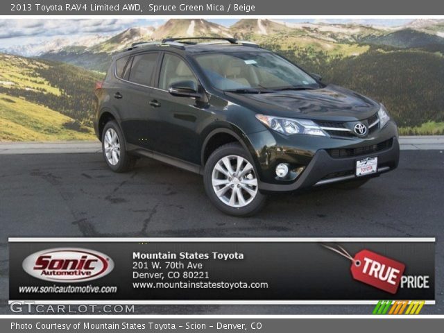 2013 Toyota RAV4 Limited AWD in Spruce Green Mica