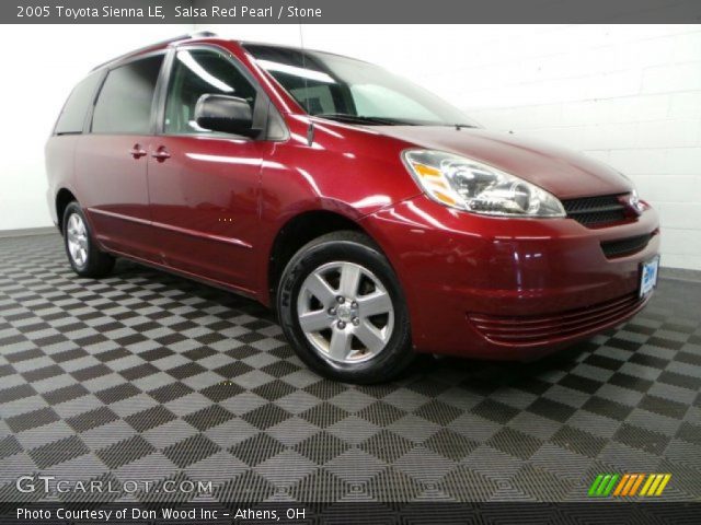 2005 Toyota Sienna LE in Salsa Red Pearl
