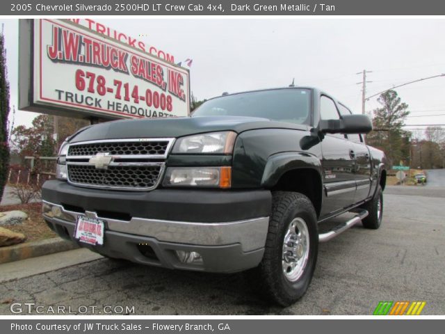 2005 Chevrolet Silverado 2500HD LT Crew Cab 4x4 in Dark Green Metallic