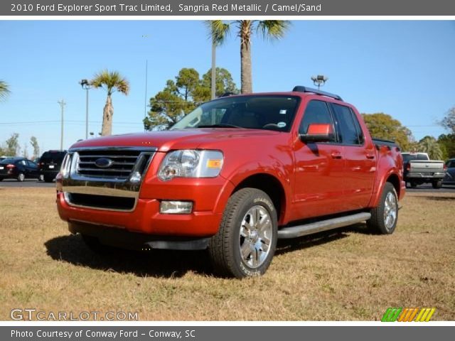 2010 Ford Explorer Sport Trac Limited in Sangria Red Metallic
