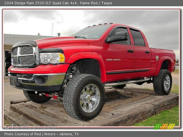 2004 Dodge Ram 2500 SLT Quad Cab 4x4 in Flame Red