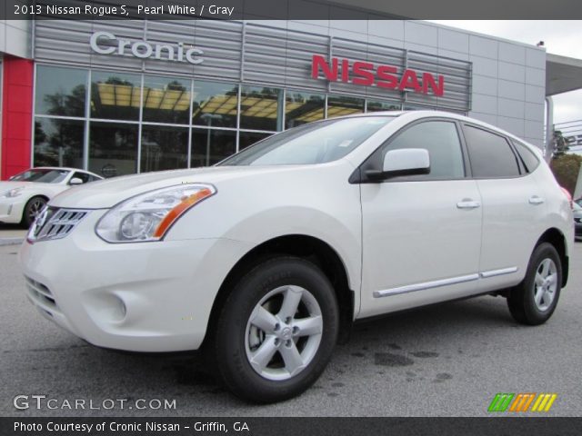 2013 Nissan Rogue S in Pearl White