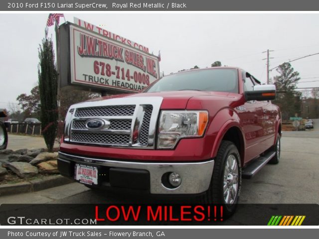 2010 Ford F150 Lariat SuperCrew in Royal Red Metallic