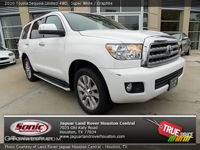2010 Toyota Sequoia Limited 4WD in Super White