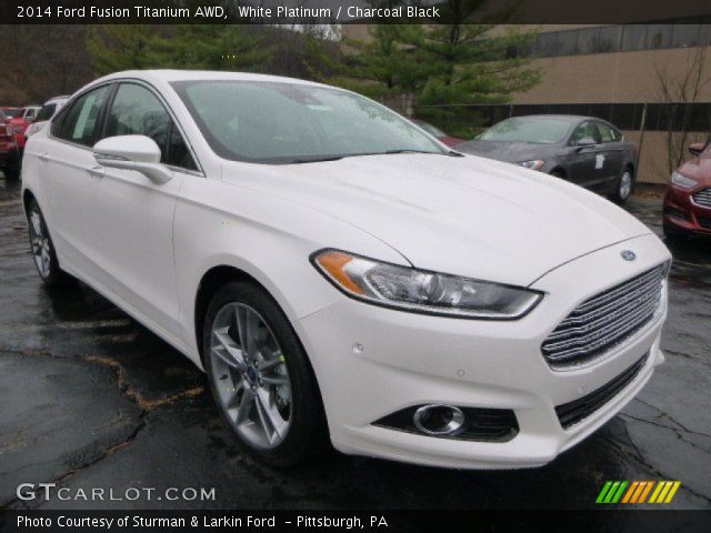 2014 Ford Fusion Titanium AWD in White Platinum