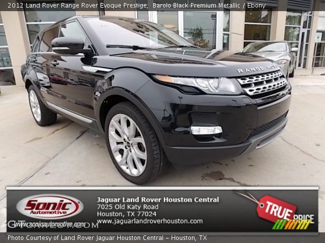 2012 Land Rover Range Rover Evoque Prestige in Barolo Black Premium Metallic