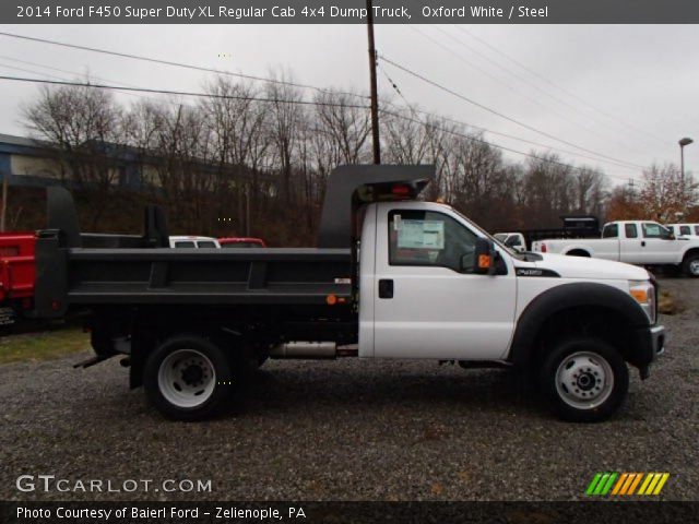 2014 Ford F450 Super Duty XL Regular Cab 4x4 Dump Truck in Oxford White