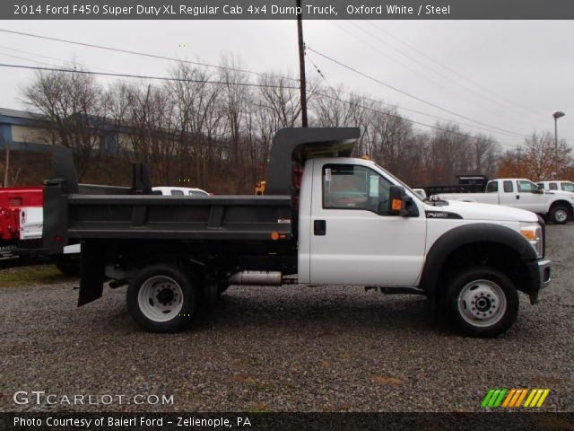 2014 Ford F450 Super Duty XL Regular Cab 4x4 Dump Truck in Oxford White