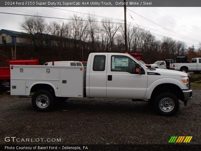 2014 Ford F350 Super Duty XL SuperCab 4x4 Utility Truck in Oxford White