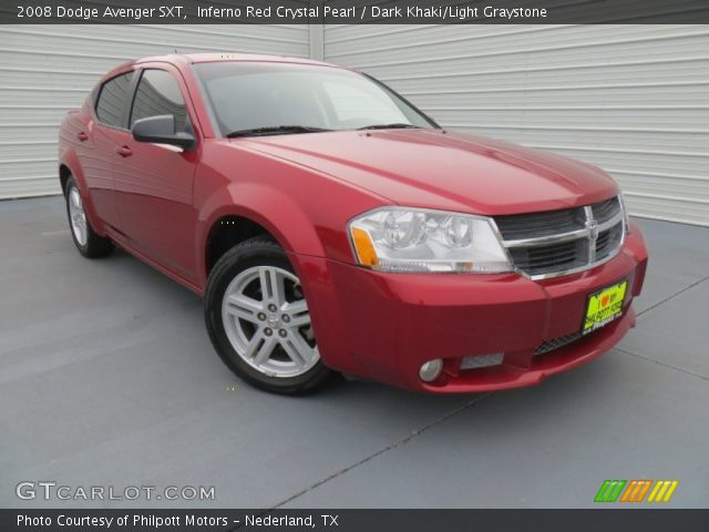 2008 Dodge Avenger SXT in Inferno Red Crystal Pearl