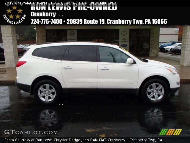 2012 Chevrolet Traverse LT AWD in White