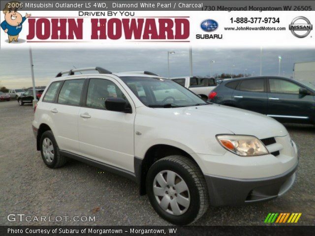 2006 Mitsubishi Outlander LS 4WD in Diamond White Pearl