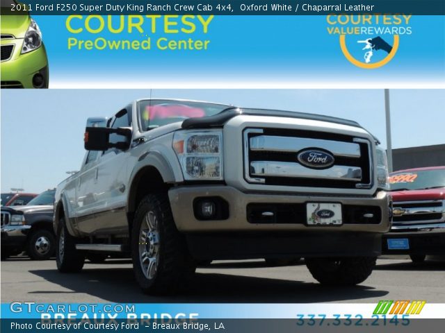 2011 Ford F250 Super Duty King Ranch Crew Cab 4x4 in Oxford White
