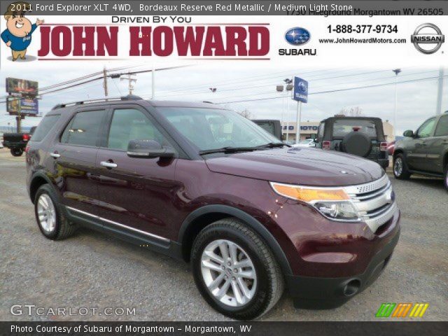 2011 Ford Explorer XLT 4WD in Bordeaux Reserve Red Metallic