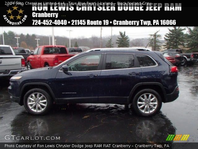 2014 Jeep Cherokee Limited 4x4 in True Blue Pearl