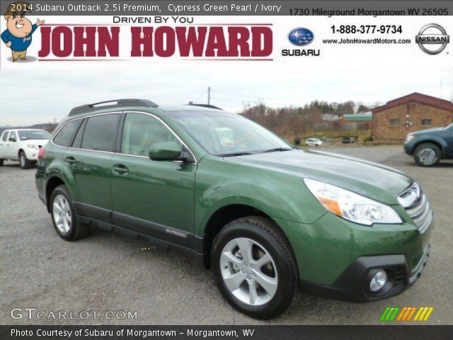 2014 Subaru Outback 2.5i Premium in Cypress Green Pearl