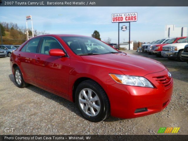 2007 Toyota Camry LE in Barcelona Red Metallic
