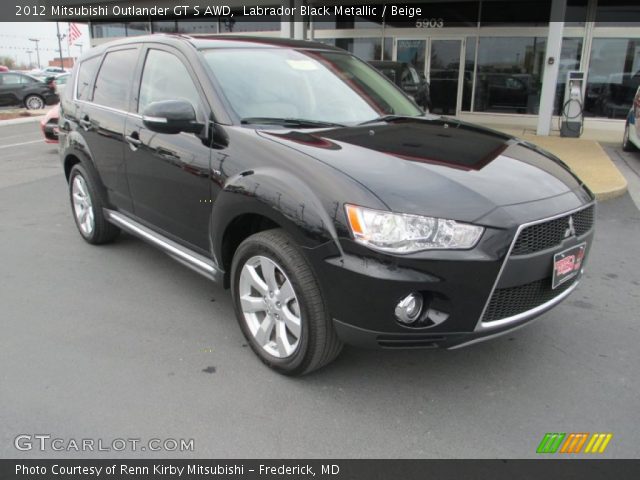 2012 Mitsubishi Outlander GT S AWD in Labrador Black Metallic