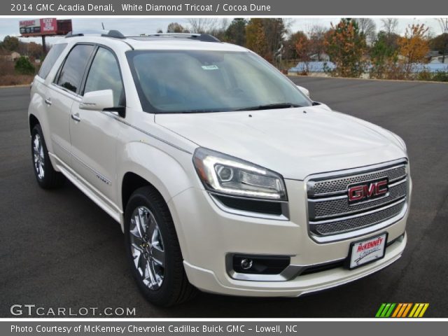 2014 GMC Acadia Denali in White Diamond Tricoat