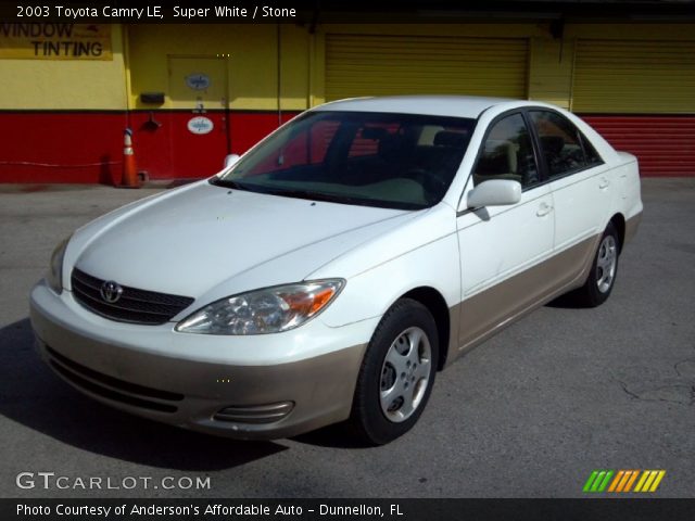 2003 Toyota Camry LE in Super White