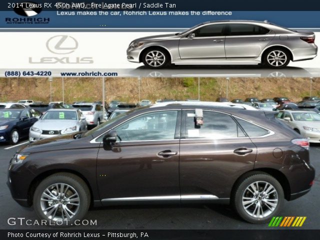 2014 Lexus RX 450h AWD in Fire Agate Pearl