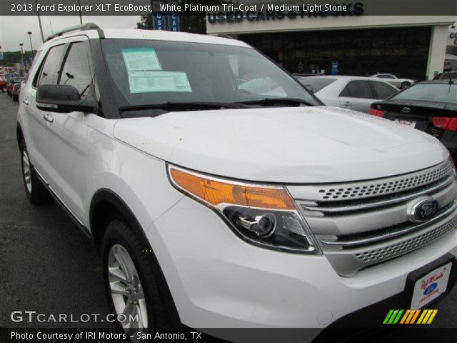 2013 Ford Explorer XLT EcoBoost in White Platinum Tri-Coat
