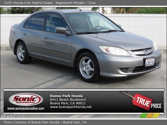 2005 Honda Civic Hybrid Sedan in Magnesium Metallic