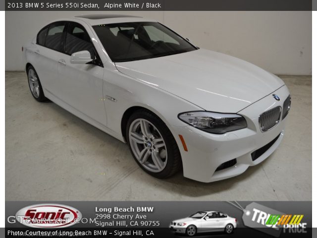 2013 BMW 5 Series 550i Sedan in Alpine White