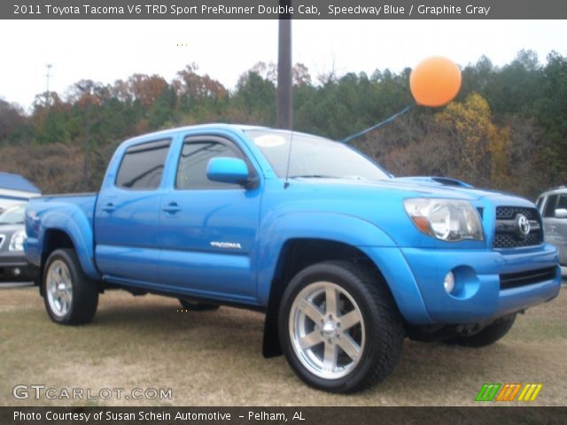 2011 Toyota Tacoma V6 TRD Sport PreRunner Double Cab in Speedway Blue