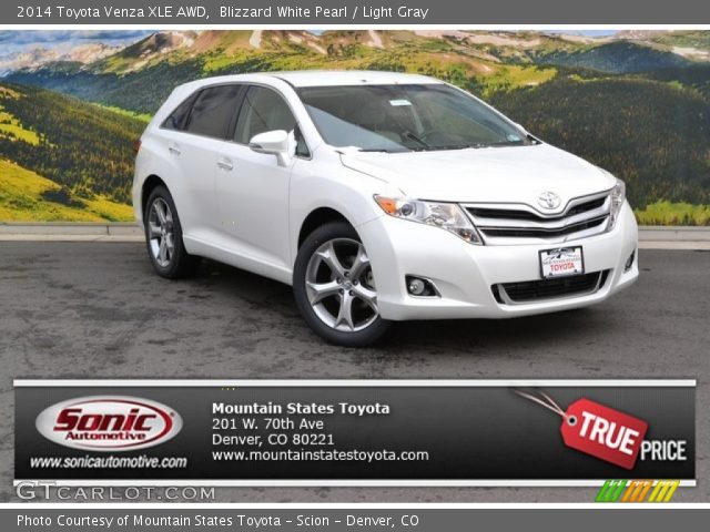 2014 Toyota Venza XLE AWD in Blizzard White Pearl