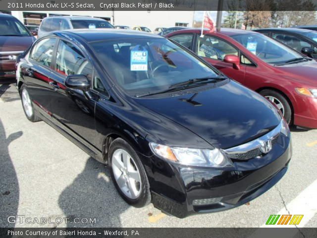 2011 Honda Civic LX-S Sedan in Crystal Black Pearl
