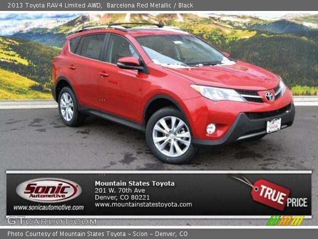 2013 Toyota RAV4 Limited AWD in Barcelona Red Metallic