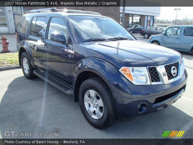 2007 Nissan Pathfinder S 4x4 in Majestic Blue Metallic