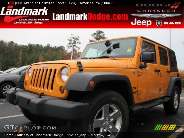 2012 Jeep Wrangler Unlimited Sport S 4x4 in Dozer Yellow
