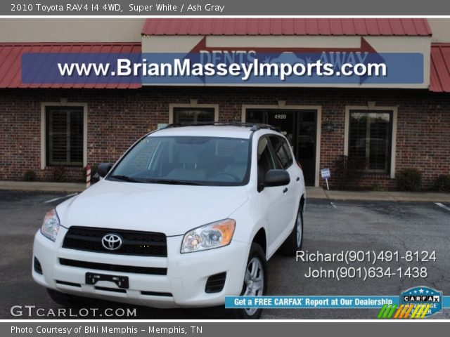 2010 Toyota RAV4 I4 4WD in Super White