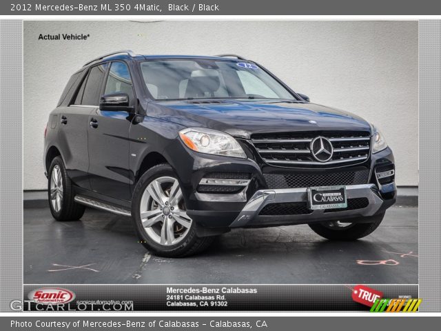 2012 Mercedes-Benz ML 350 4Matic in Black